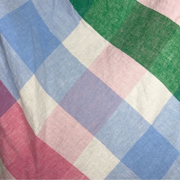 MEDIUM CROWN AND IVY LINEN BLEND COLORFUL TOP SLEEVELESS - Picture 9 of 11